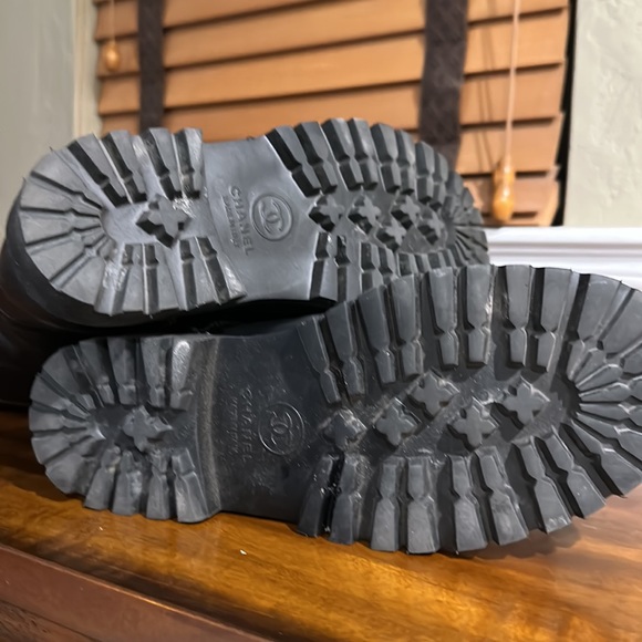 CHANEL Sport Hiking mi-calf Combat Boots 💯 - Picture 8 of 9